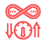 Free revisions icon – unlimited edits and paper revision symbol